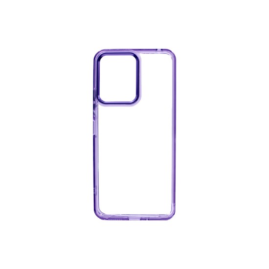 Transparent Silicone Case for Xiaomi Redmi 13C/Poco C65 Purple